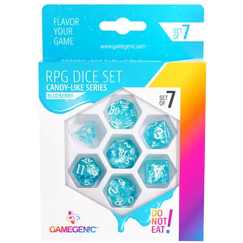 Gamegenic Candy-Like Series - Blueberry - Rpg Dice Set 7Pcs 1