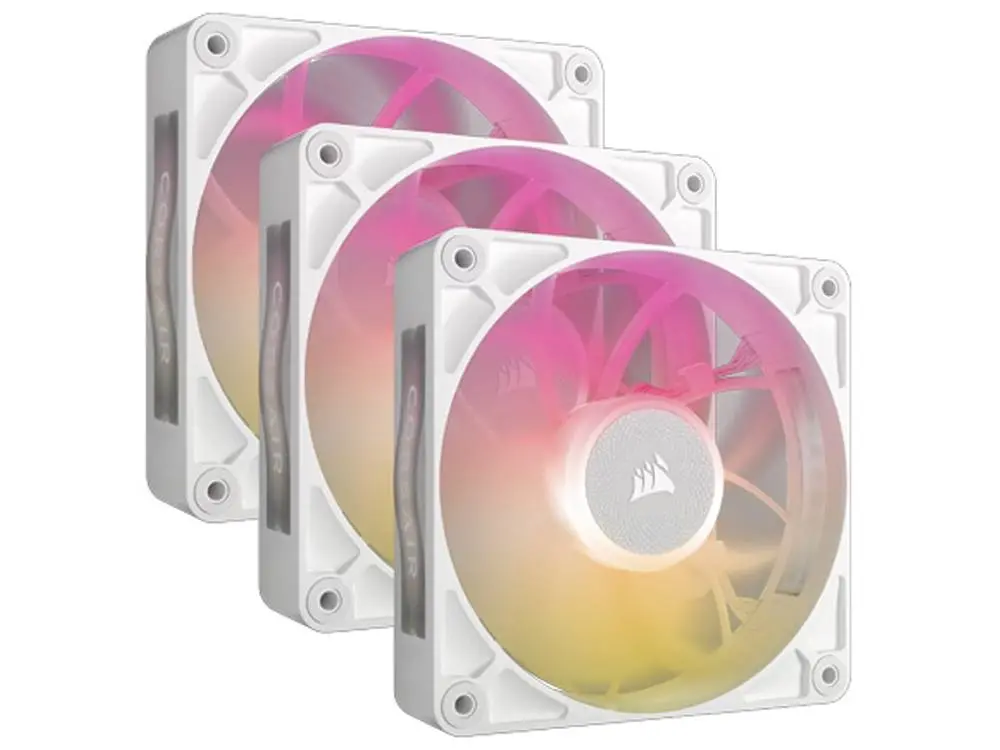 Corsair Icue Link Rx120 Max Rgb 120Mm Pwm Thick Fans  - White (3-Pack) 1