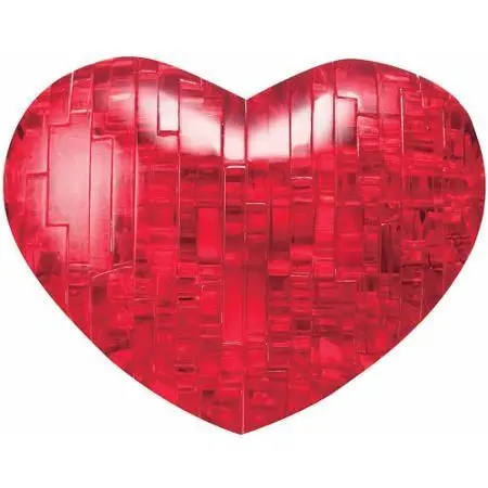 Bepuzzled 3D Red Heart Crystal Puzzle 1