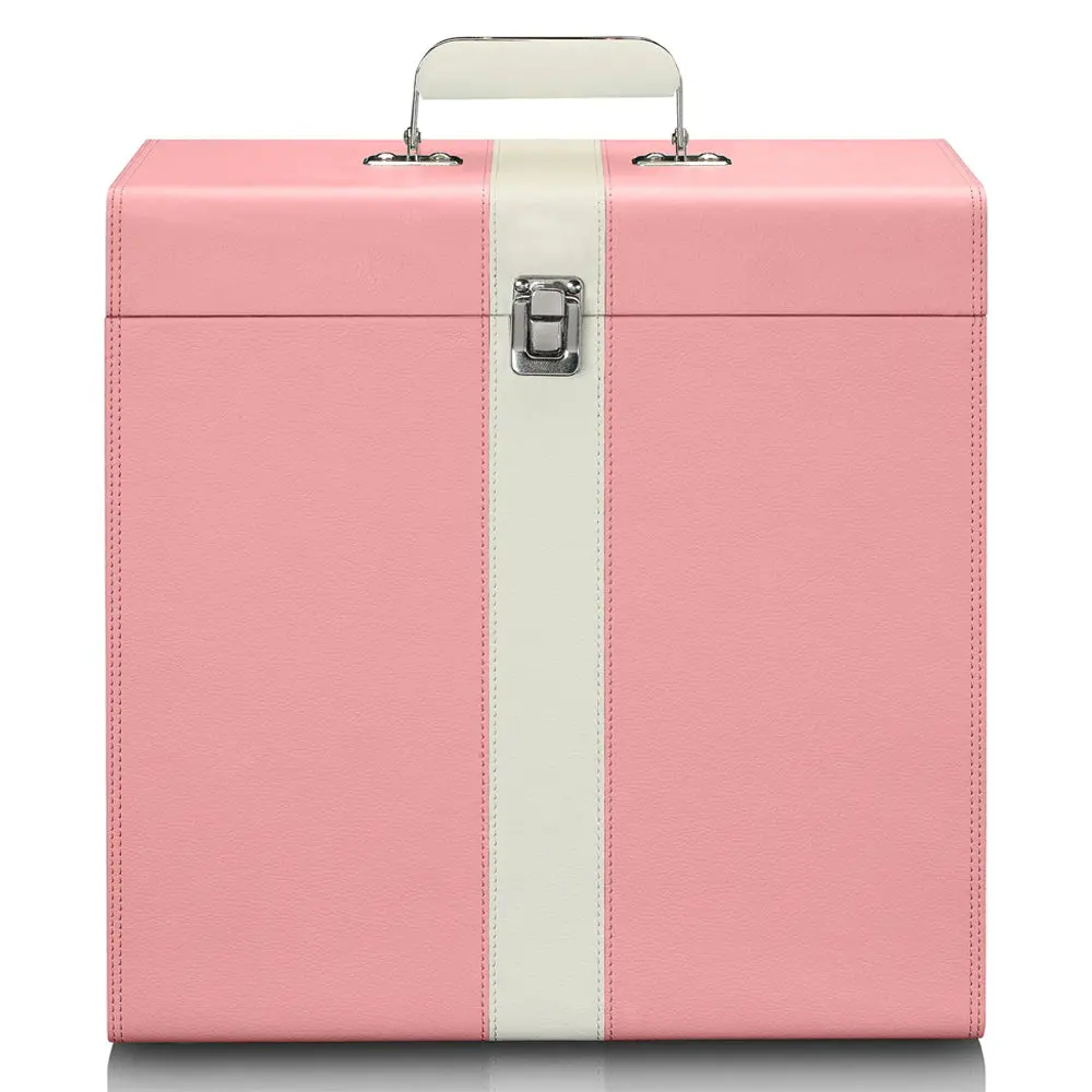 Silcron Lp-30 12" Vintage Vinyl Record Storage Case (Pink) 2