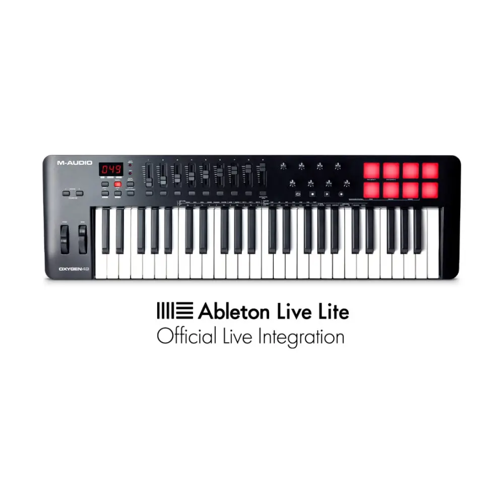 M-Audio Oxygen Mkv Usb-Midi Connected Keyboard Controller Pads/Pots/Fader 49 Key 2