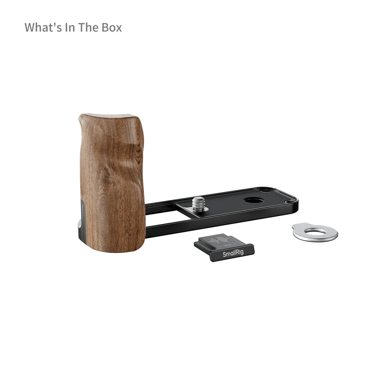 Smallrig L-Shaped Mount Plate With Wooden Handle For Fujifilm X Half (Black) 5224 2