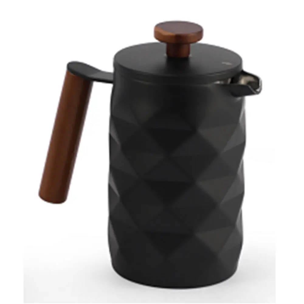 Coffee Culture Diamond Stainless Steel French Coffee Press 600Ml (Matt Black) 1