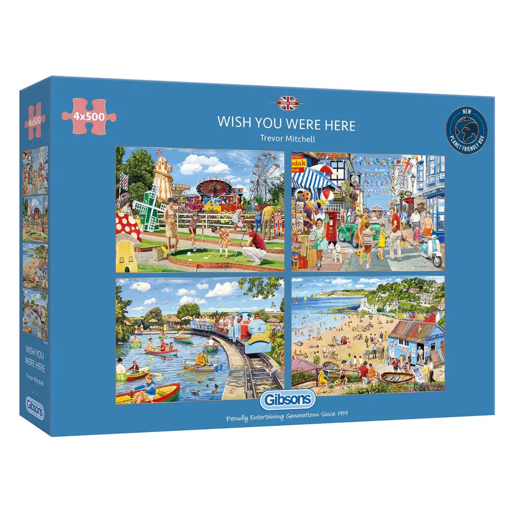 Gibsons 4X500pc Wish You Were Here Puzzle 1