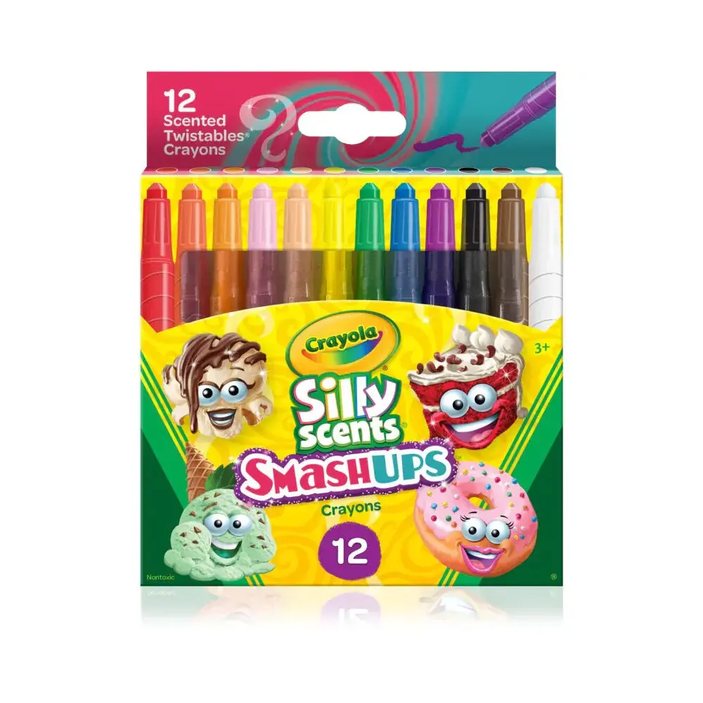 Crayola Silly Scents Smash Ups Mini Twistables Crayons Art Tools 12Pc 1