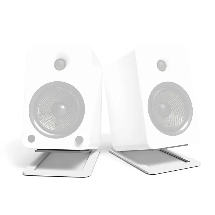 Kanto S6 Angled Desktop Speaker Stands Pair (White) 1