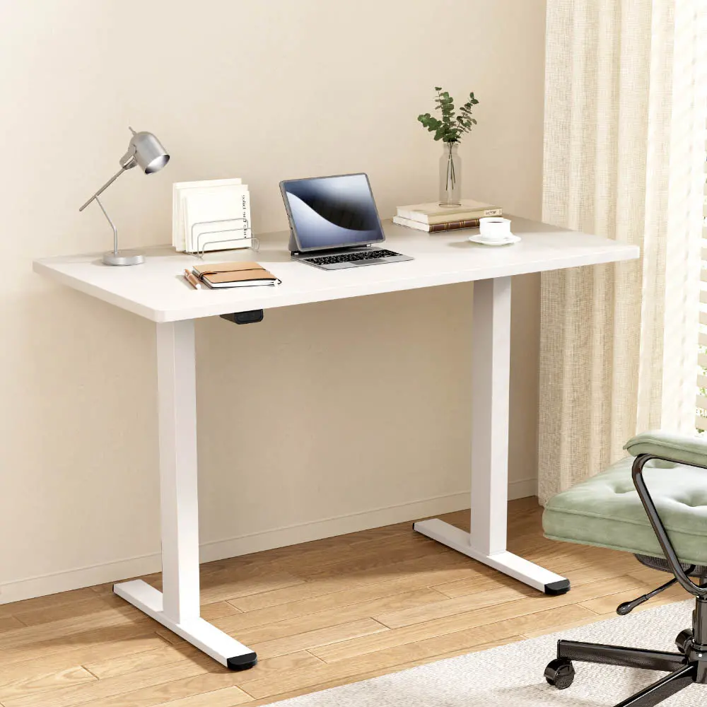 Artiss Standing Desk Motorised Sit Stand Desks White 140Cm 2