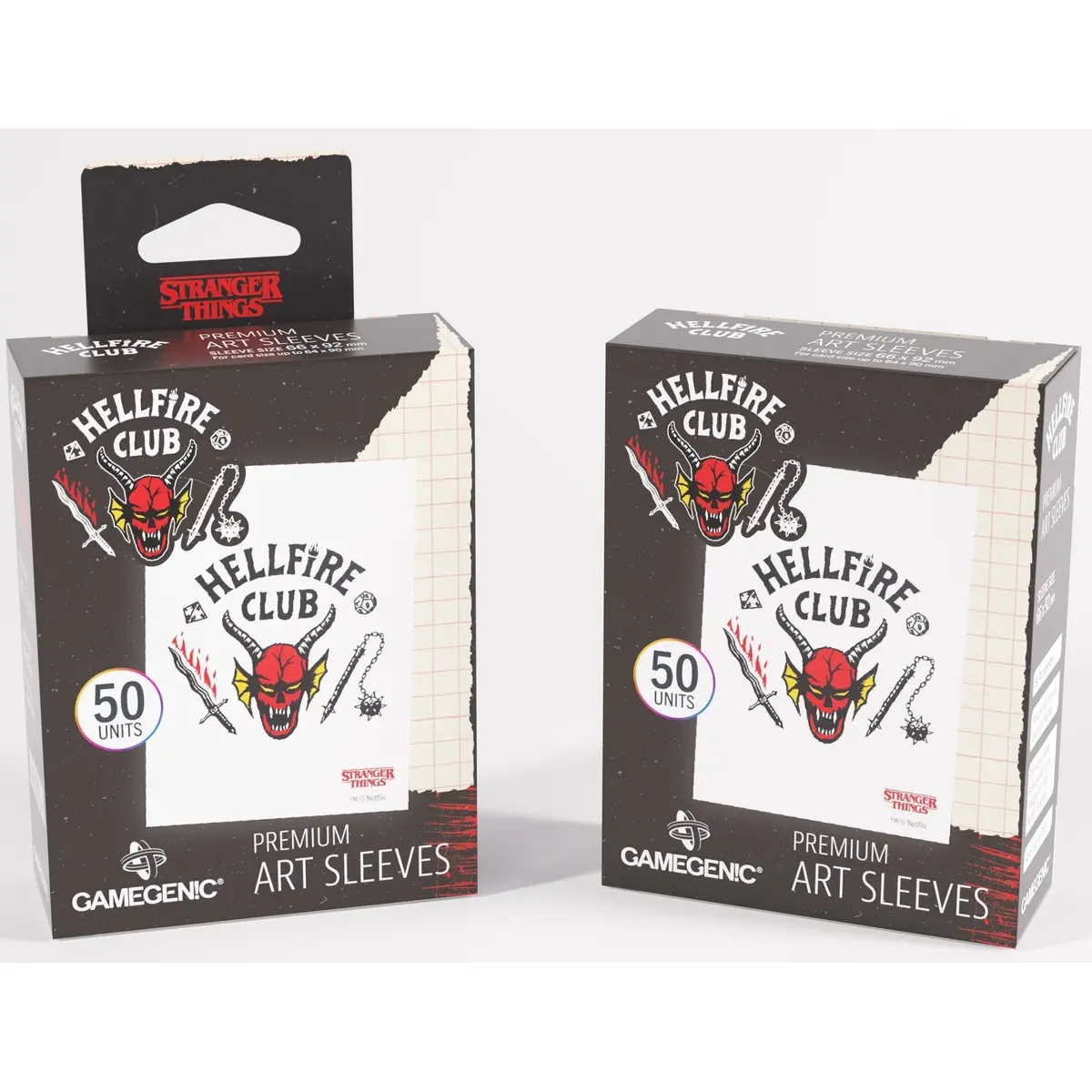 Gamegenic Stranger Things - Hellfire Club Art Sleeves Hellfire Club 1