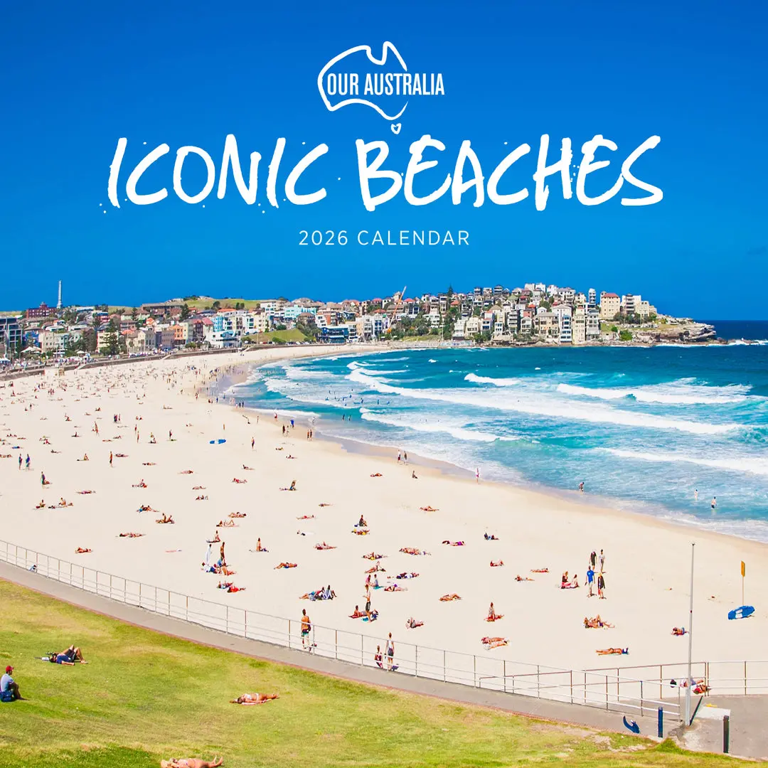 Paper Pocket Our Australia Iconic Beaches 2026 Calendar 1