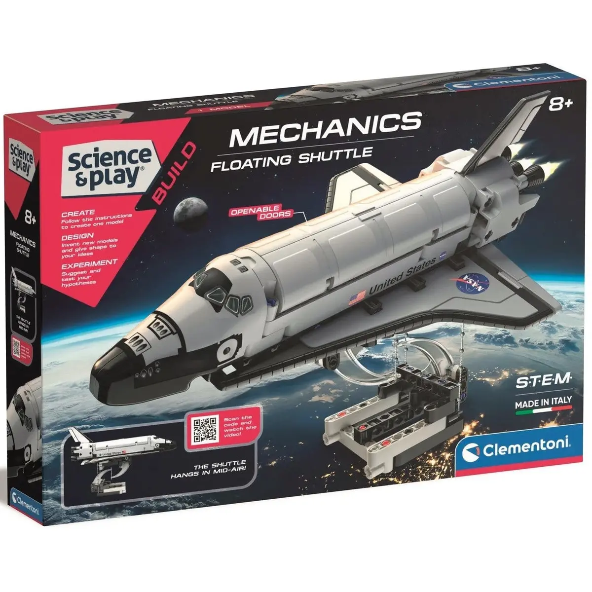 Clementoni Science And Play Mechanics Nasa Floating Shuttle Toy 1