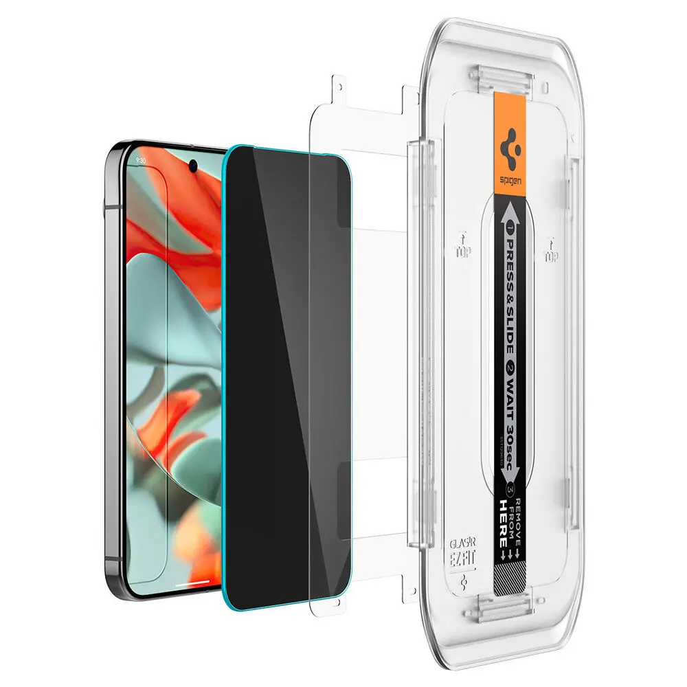 Spigen Google Pixel 10 Pro Xl Glas.Tr Ez Fit Privacy 2Pcs Glass Screen Protector - Black 1