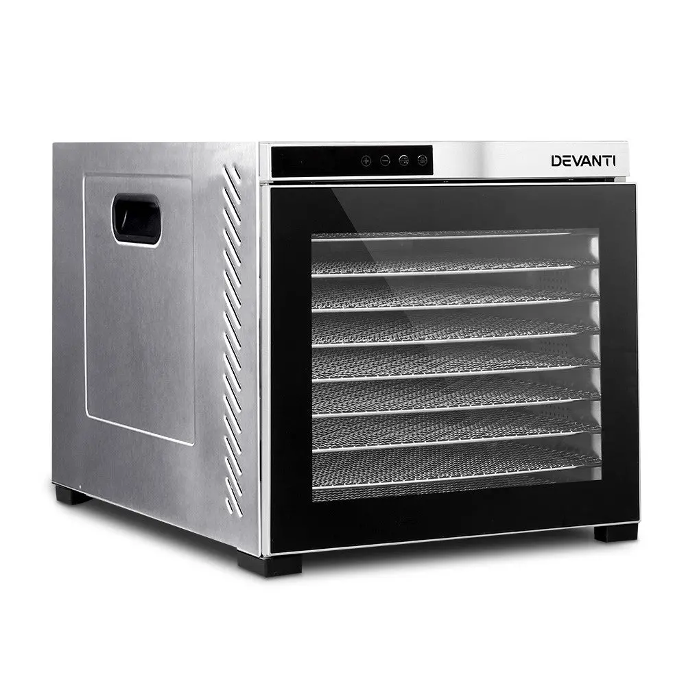 Devanti 10 Trays Food Dehydrator Stainless Steel Tray 1