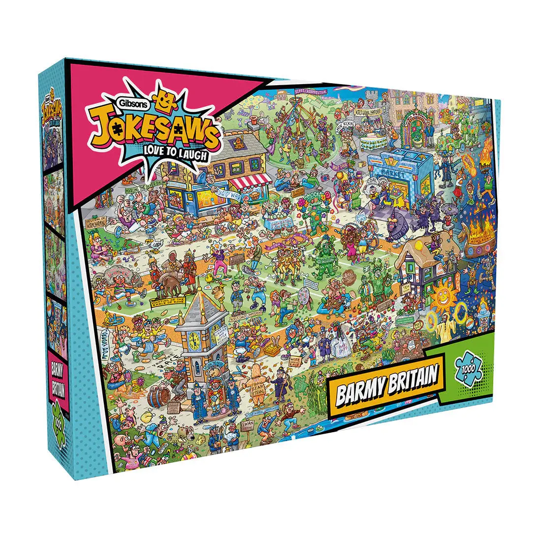 Gibsons 1000Pc Jokesaws Barmy Britain Puzzle 1