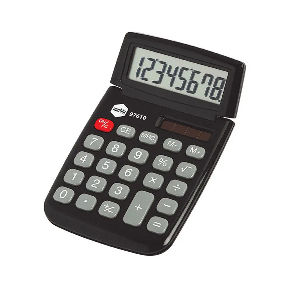 Marbig Dual Powered 8 Digit Pocket Calculator 1