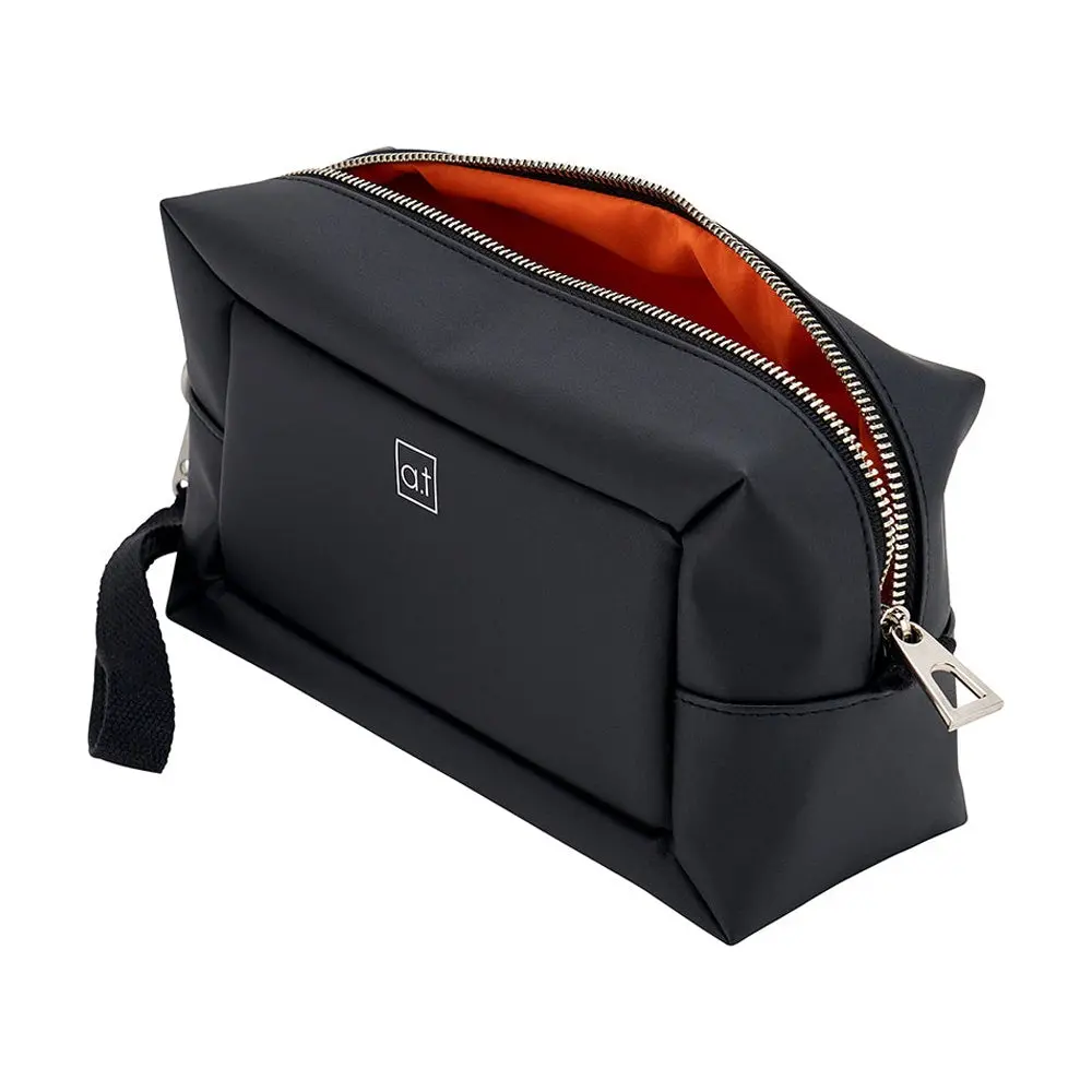 Annabel Trends At Mens Toiletry Travel Bag With Clip On Handle Black 1