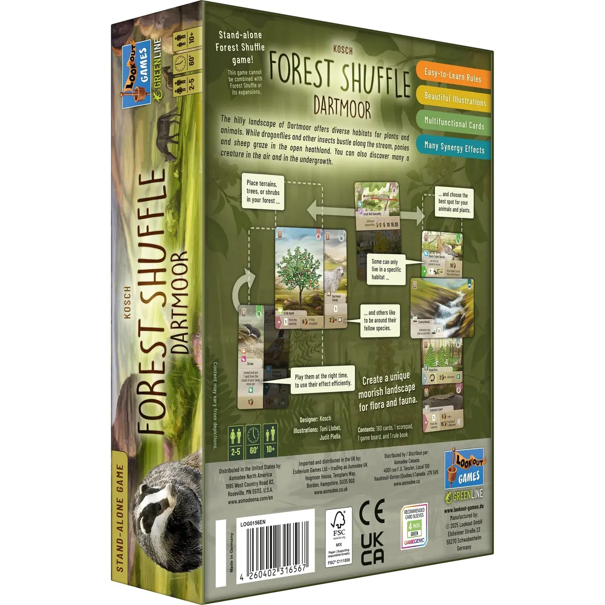 Asmodee Forest Shuffle Dartmoor Game 2