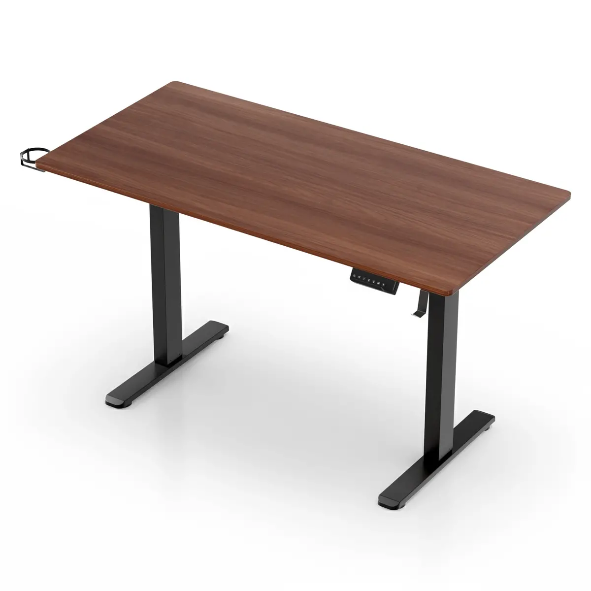 Artiss Standing Desk Motorised Dual Motor Electric Walnut 140Cm 1