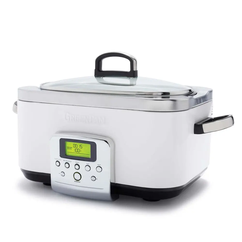 Greenpan Elite Cloud Cream Electric Slow Cooker 230V 2200W Home Kitchen Cookware 1