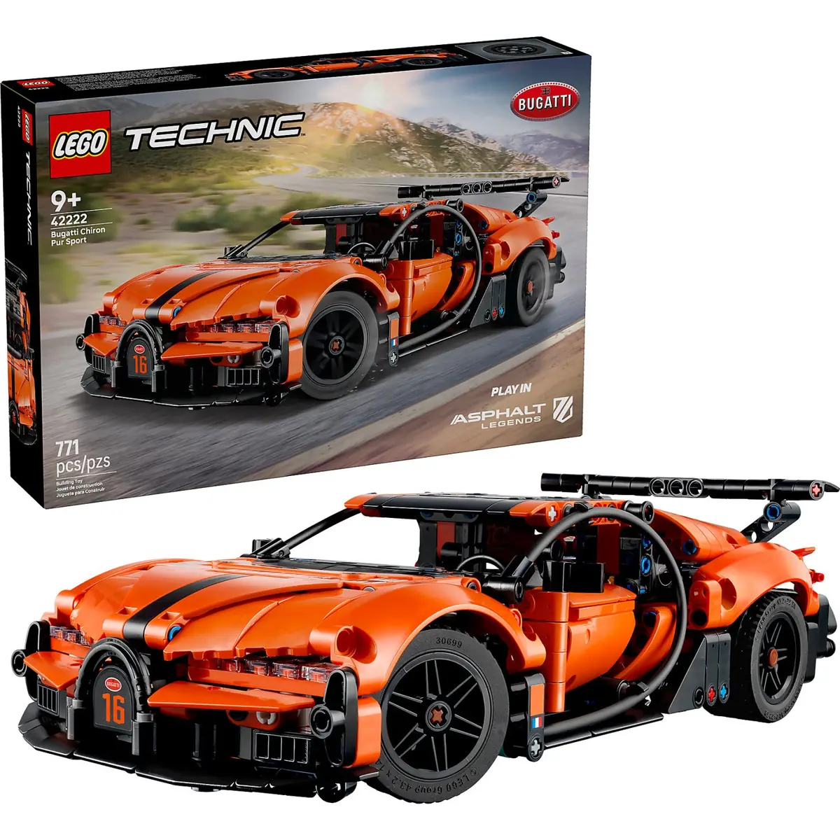 Lego 42222 Bugatti Chiron Pur Sport Hypercar - Technic 1