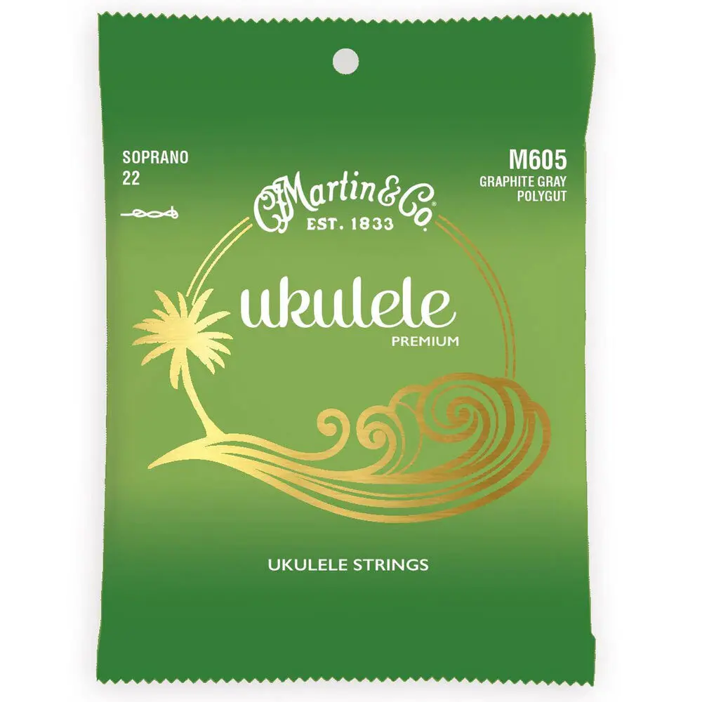 Martin Guitar M605 Premium Ukulele Strings Polygut Soprano Gauge 1