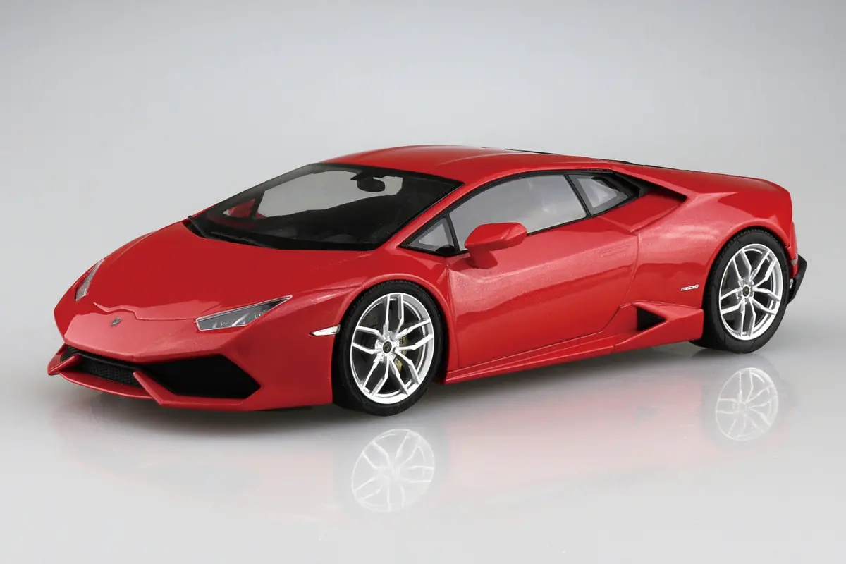 Aoshima 1/24 14 Lamborghini Huracan Red 2