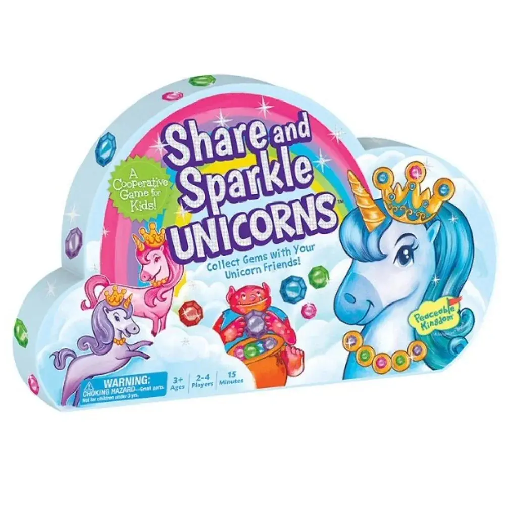 Peaceable Kingdom Share And Sparkle Unicorns Kids Game 1