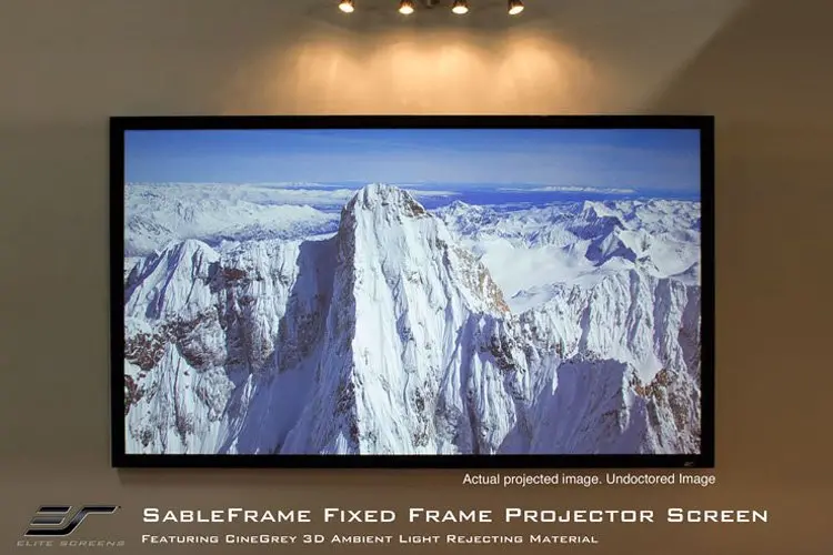 Elite Screens Er150dhd3 150" Sable Frame Cinegrey 3D Projection Screen 2