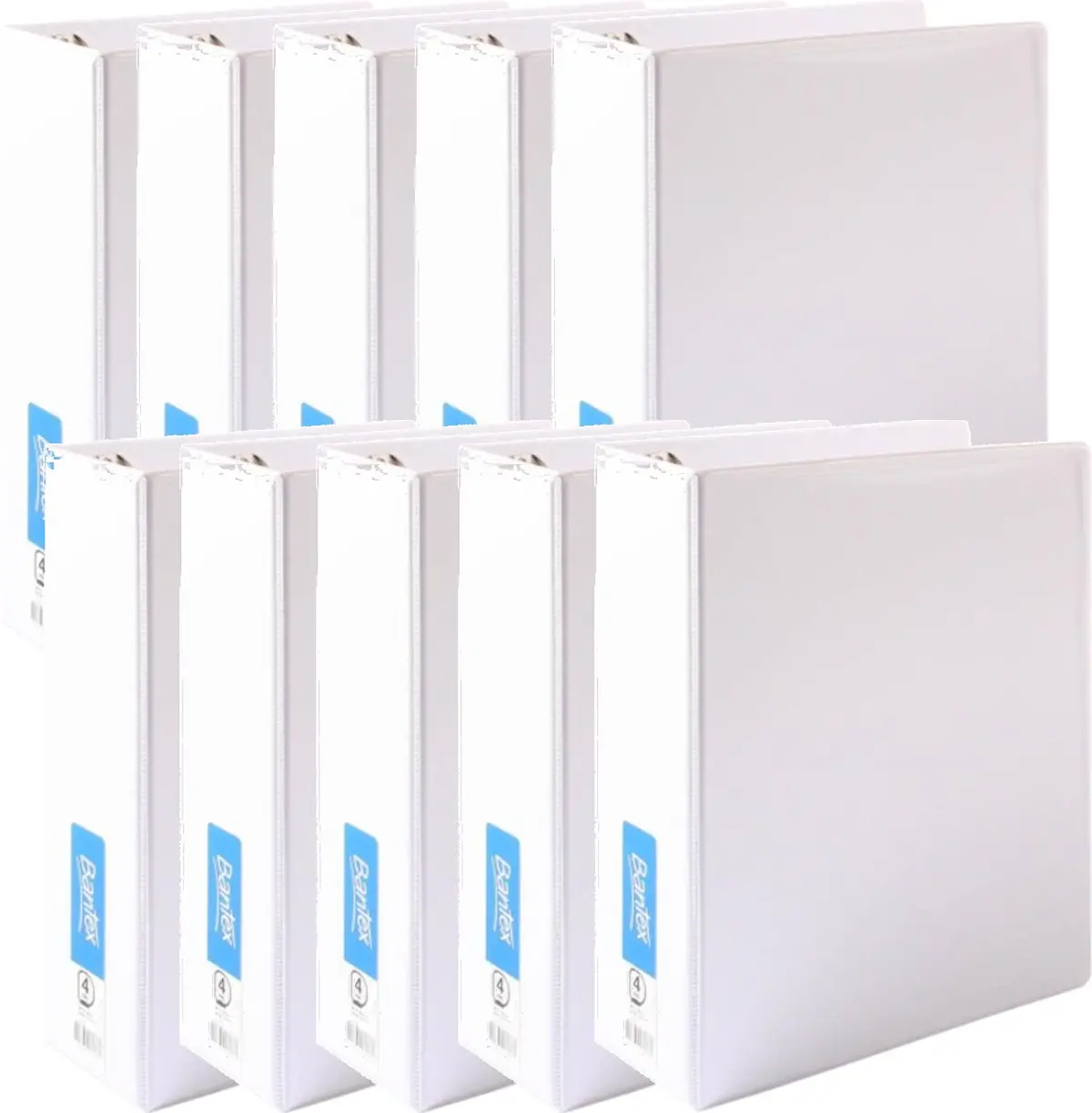 Bantex Insert Ring Binder 4D 65Mm A4 White Pack Of 10 1