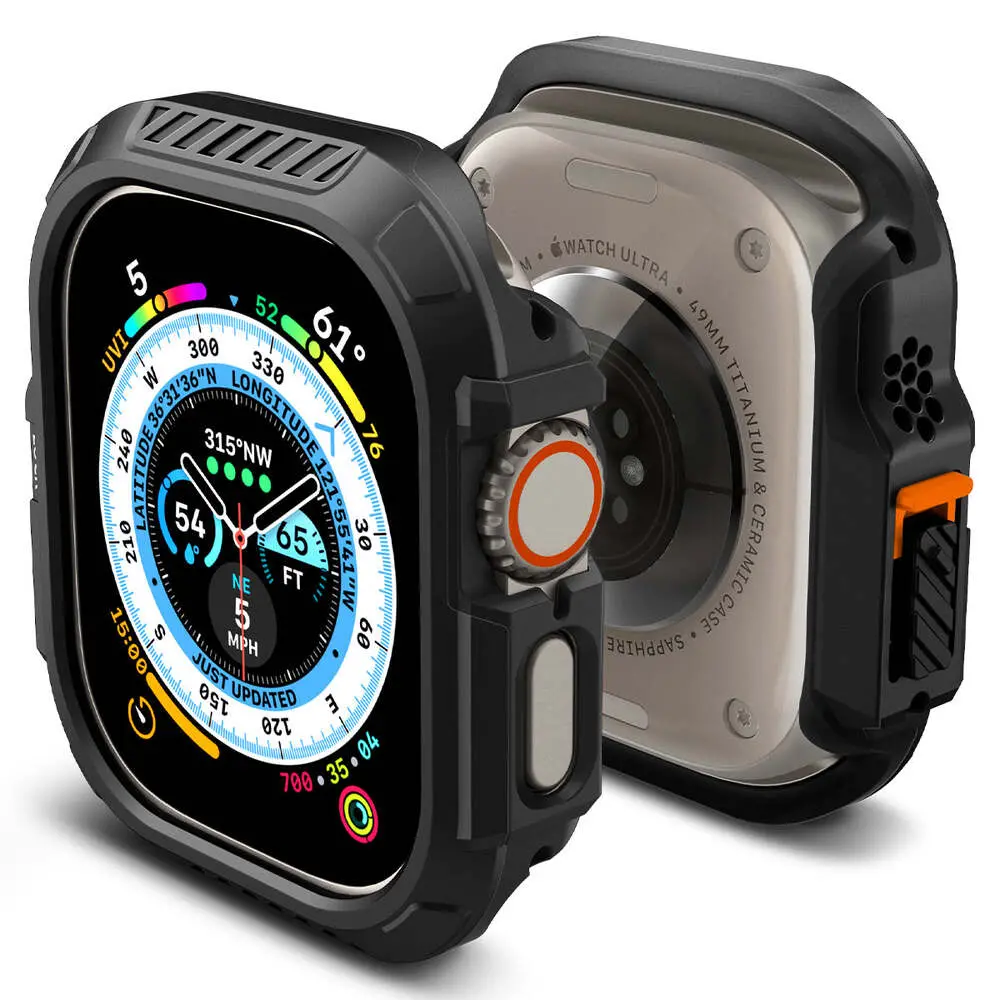 Spigen Apple Watch 49Mm Lock Fit Case (Black) 2