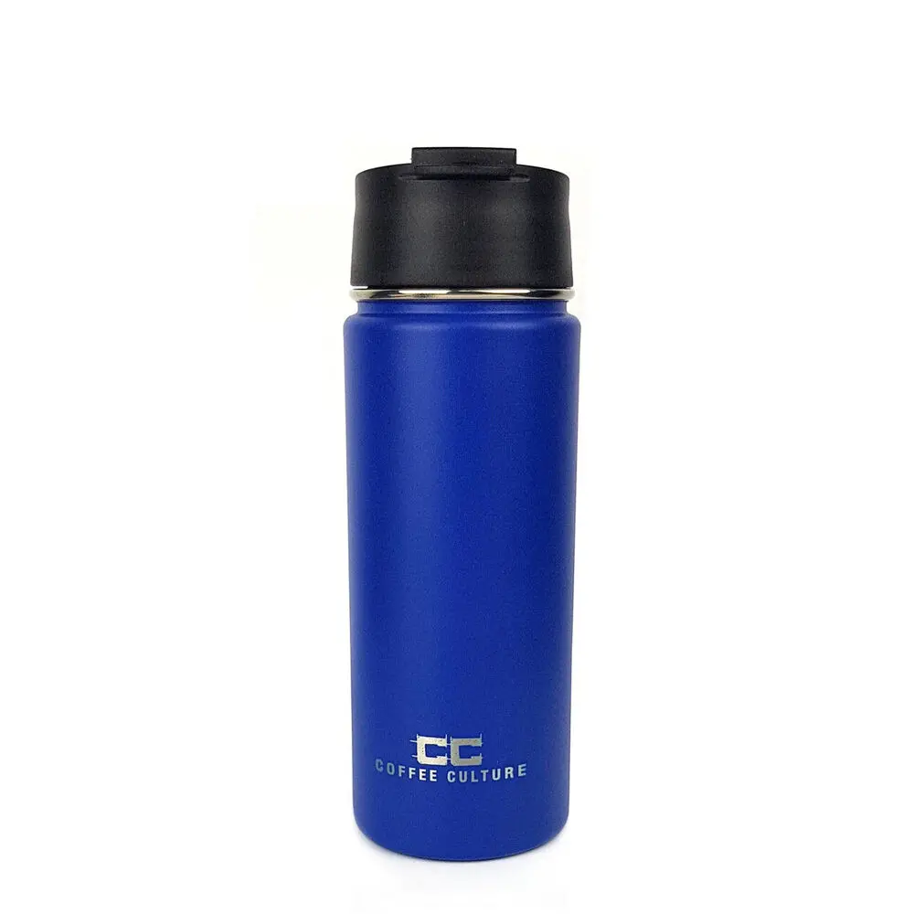 Coffee Culture 500Ml Stainless Steel Insulated Travel Flask With Sipper (Blue) 1