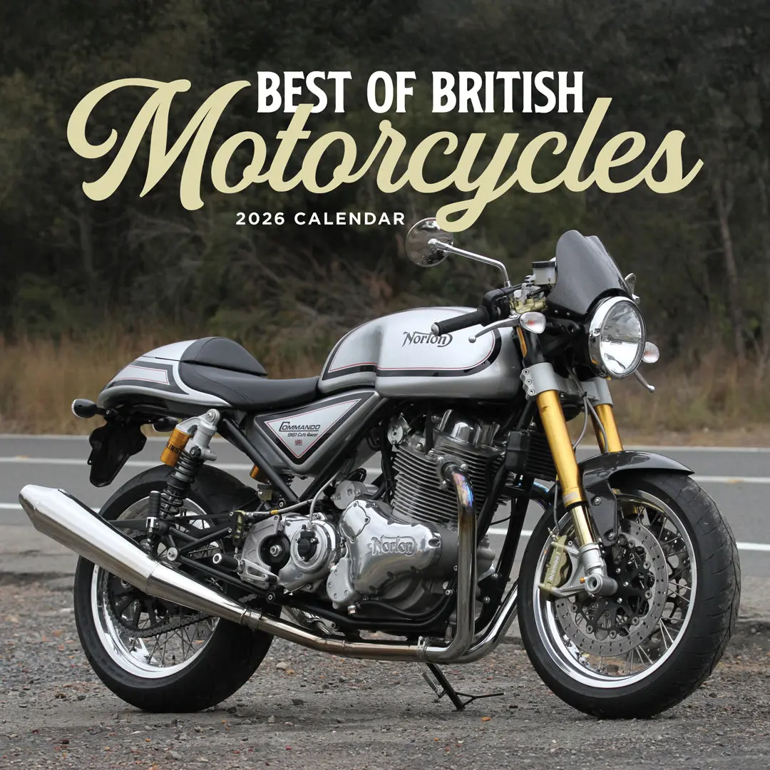 Paper Pocket Best Of British Motorcycles 2026 Calendar 1