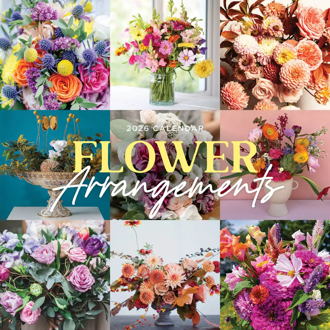 Paper Pocket Flower Arrangements 2026 Calendar 1