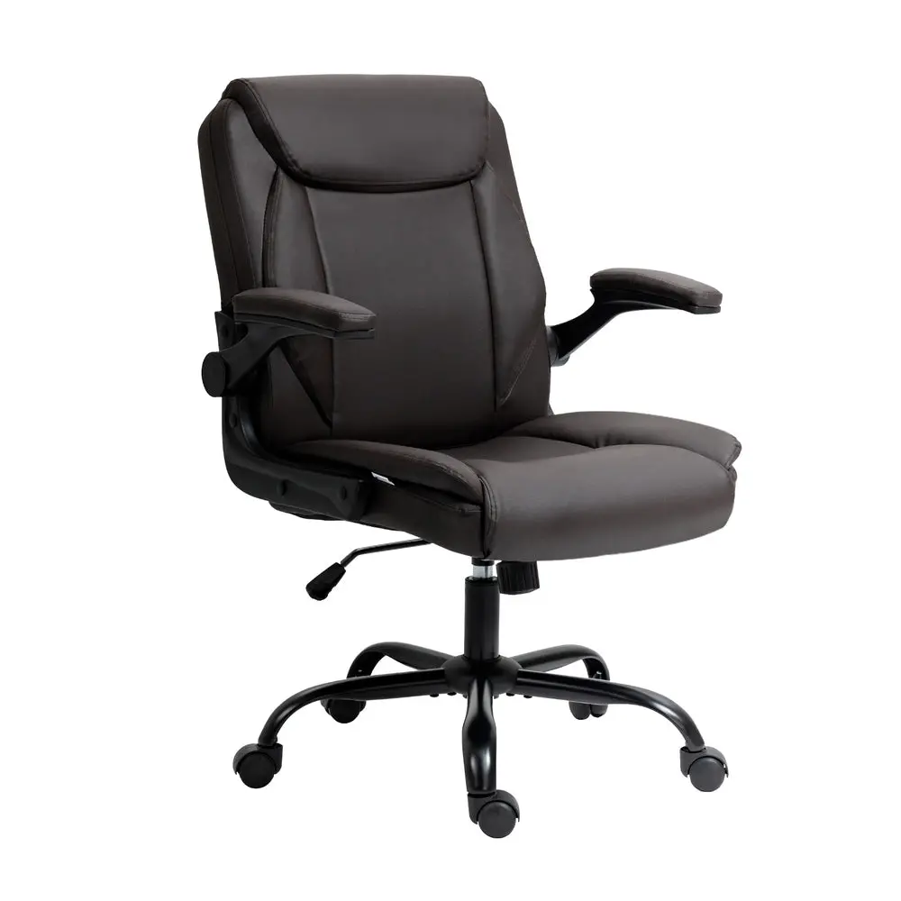 Artiss Executive Office Chair Mid Back (Brown) 1