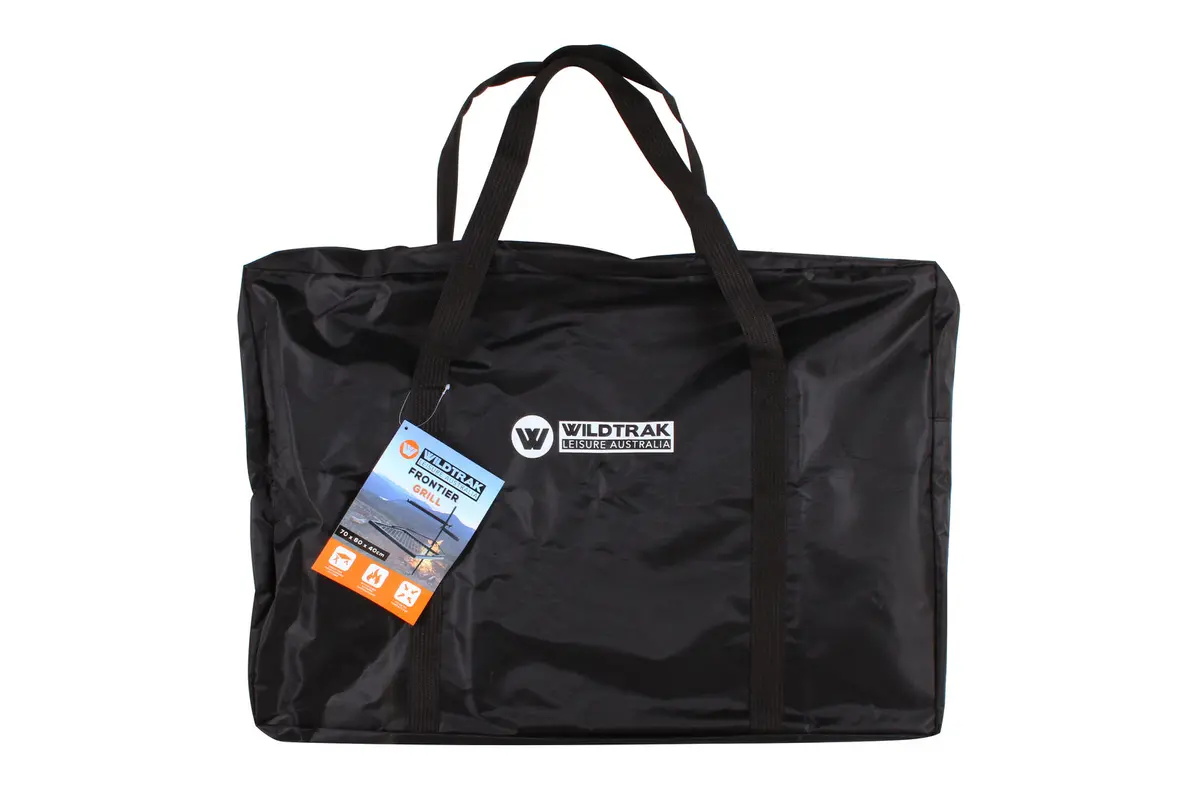 Wildtrak 70X60cm Frontier Bbq Grill With Bag (Black) 2