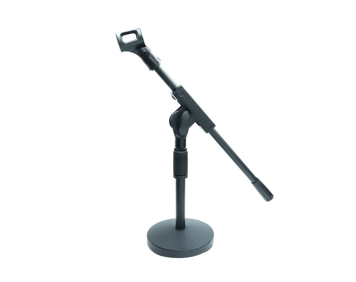 Precision Audio Adjustable Table Top Microphone Stand For Live Recording Mic 1