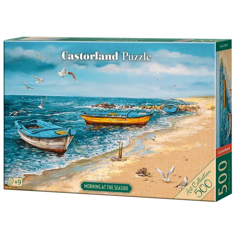 Castorland 500-Pieces Morning At The Seaside Puzzle 1