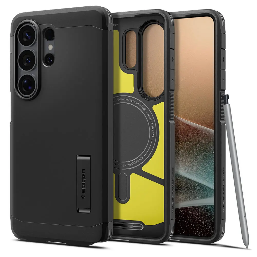Spigen Galaxy S26 Ultra Tough Armor (Magfit) Case (Black) 1