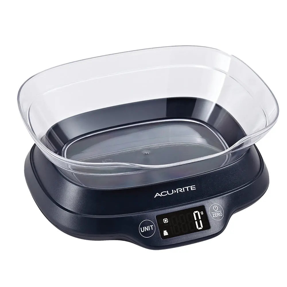 Acurite Digital Scale With Bowl - Black 1