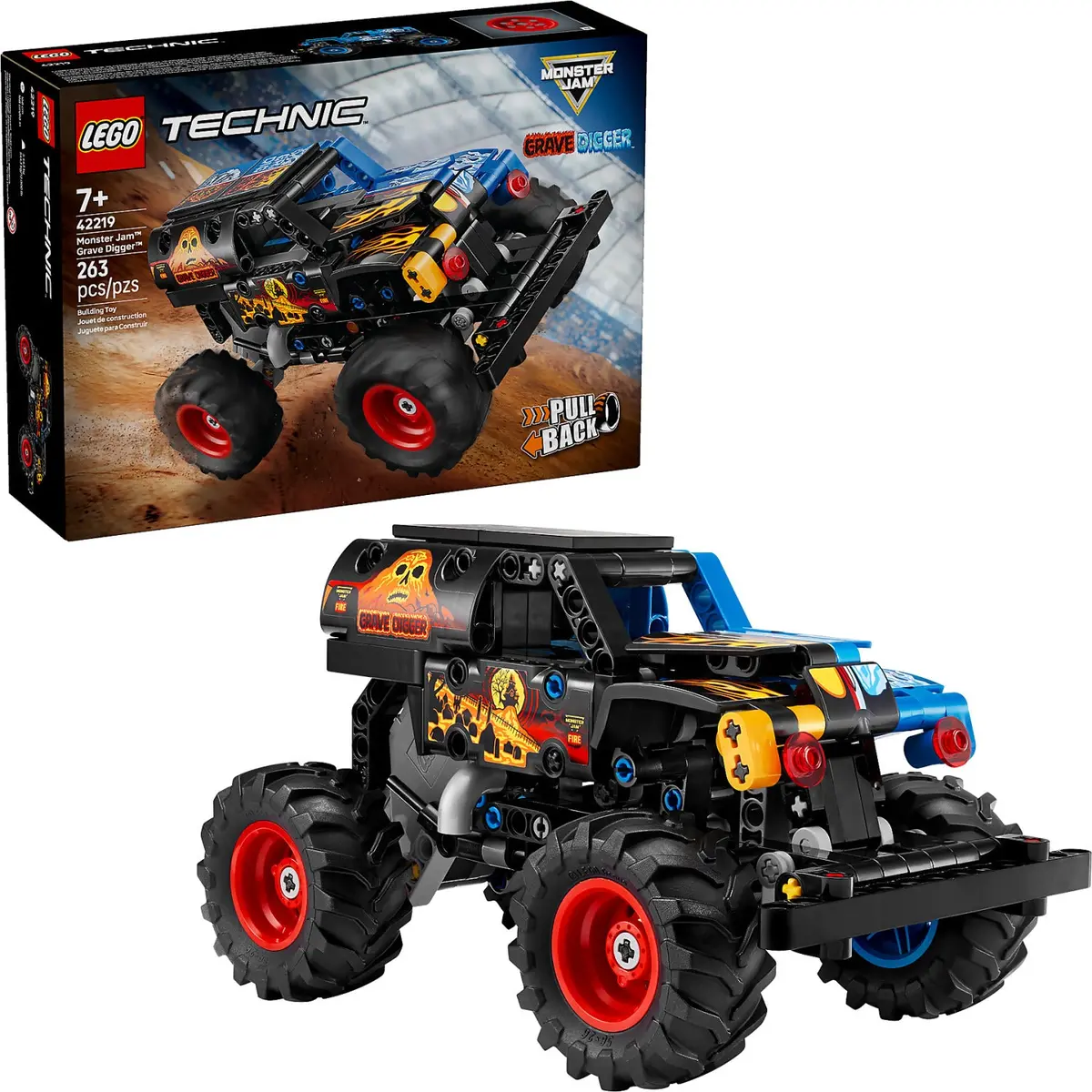 Lego 42219 Monster Jam Grave Digger Fire And Ice - Technic 1
