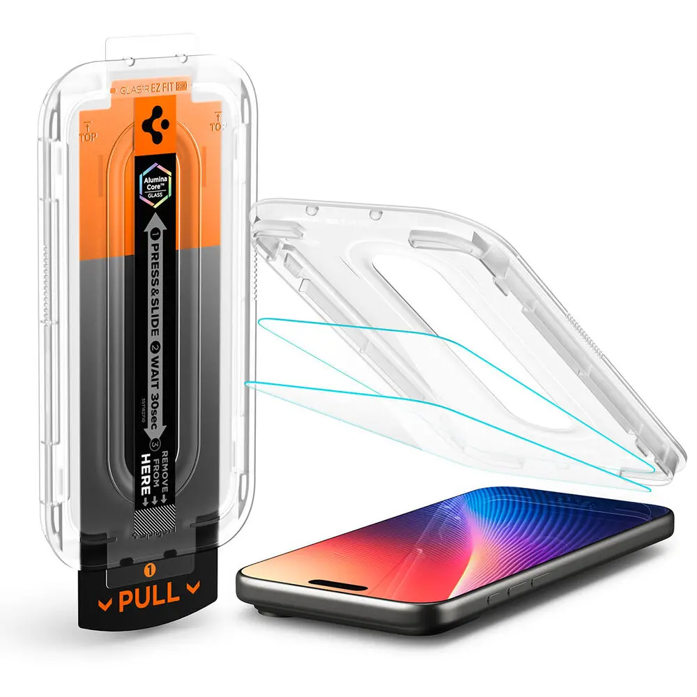 Spigen Apple Iphone 17 Pro Max Glas.Tr Ez Fit Pro 2Pcs Glass Screen Protector - Clear 1