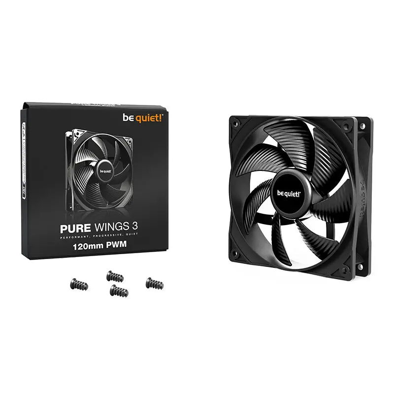 Be Quiet! Pure Wings 3 120Mm Pwm Fan - Black (Bl105) 1