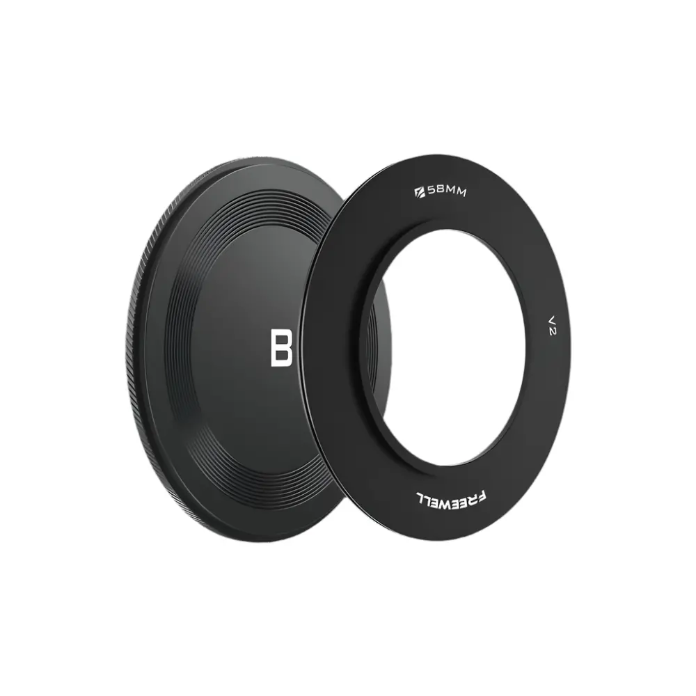 Freewell V2 Series 58Mm Adapter Ring With Lens Cap 1