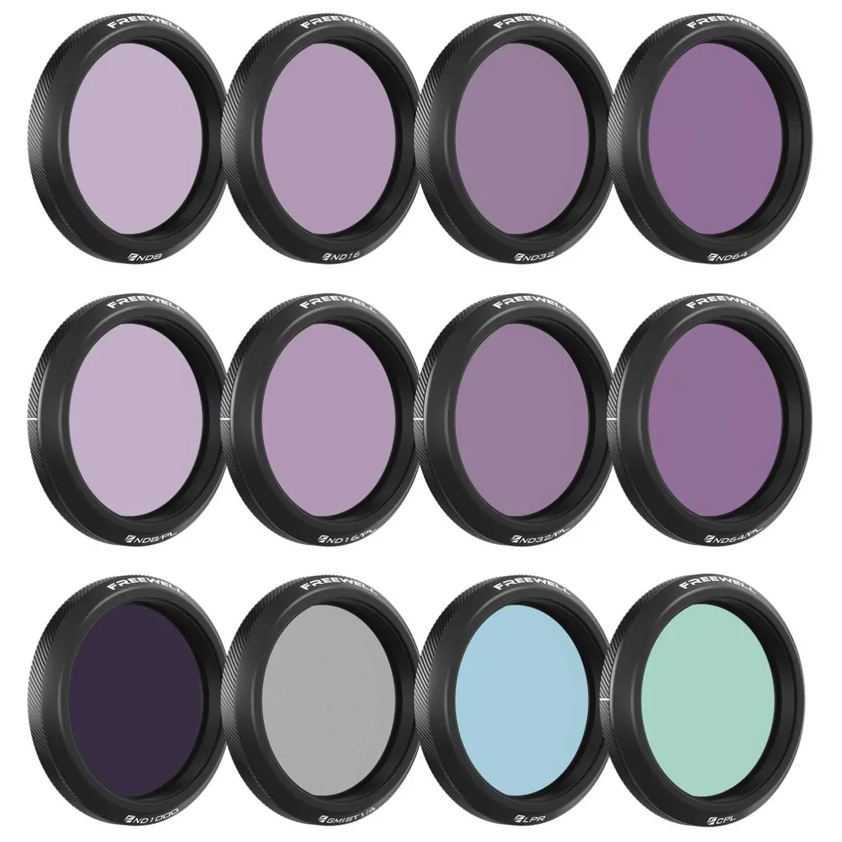 Freewell 12-Pack Mega Filter Set For Dji Osmo Action 5 Pro 1