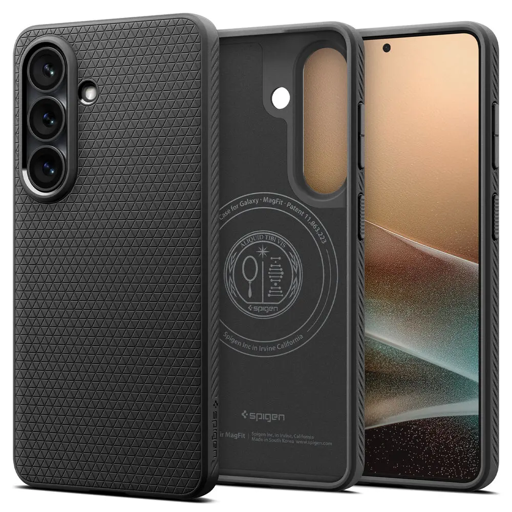 Spigen Galaxy S26 Liquid Air (Magfit) Case (Black) 1