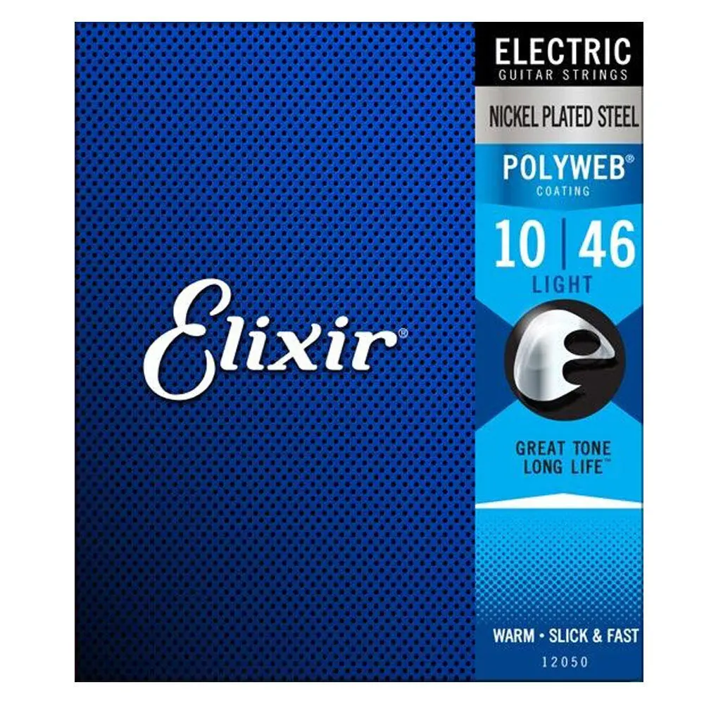 Elixir #12050 Electric Guitar Strings Polyweb Steel 10-46 Light 1