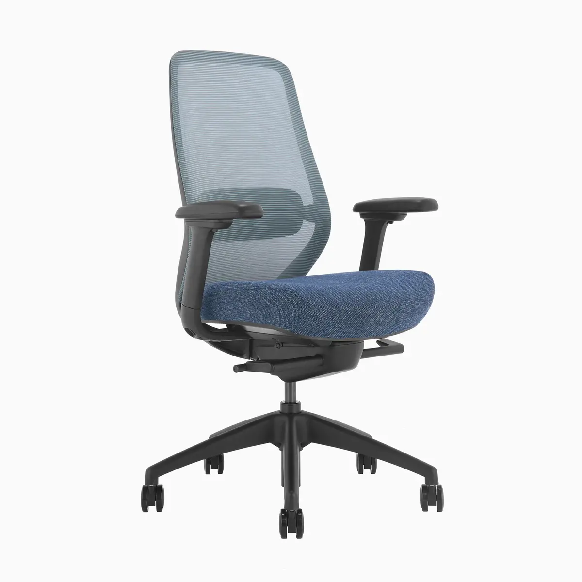 Desky Coilflex Ergonomic Office Chair - Blue / No Headrest 2