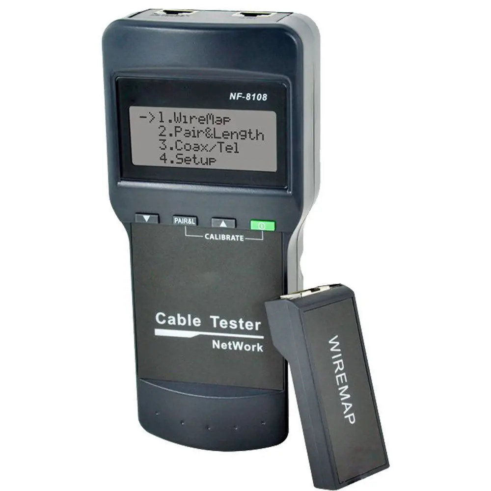 Doss Nf8108 Rj45 Lan Cable Tester Length Faults Locator Remote Identifier Lcd 1