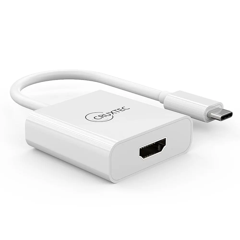 Cruxtec Type-C To Hdmi 4K Adapter (White) 2