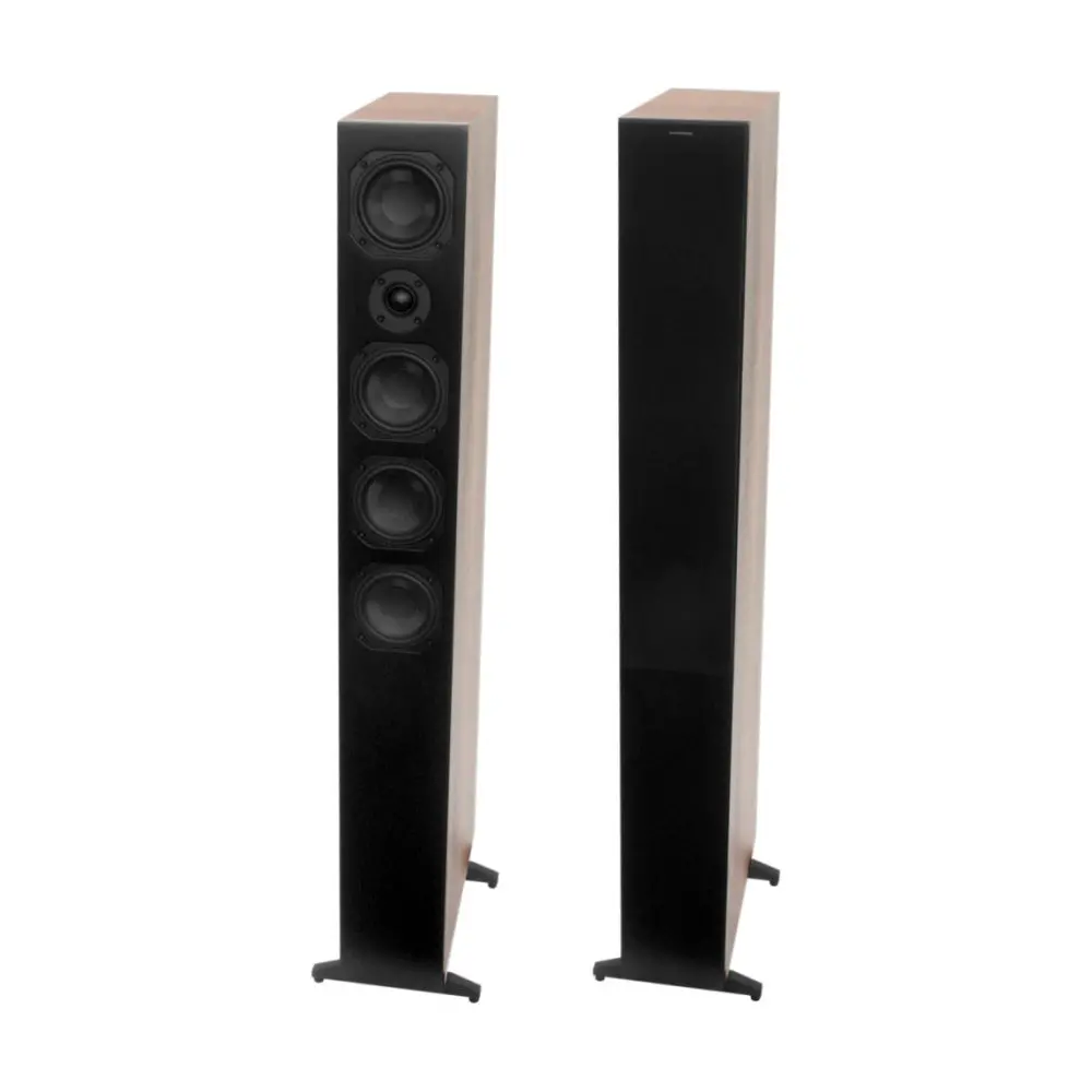 Scansonic Hd 2-Pieces L12 Series Floorstanding Home Speakers 180W (Walnut) 2