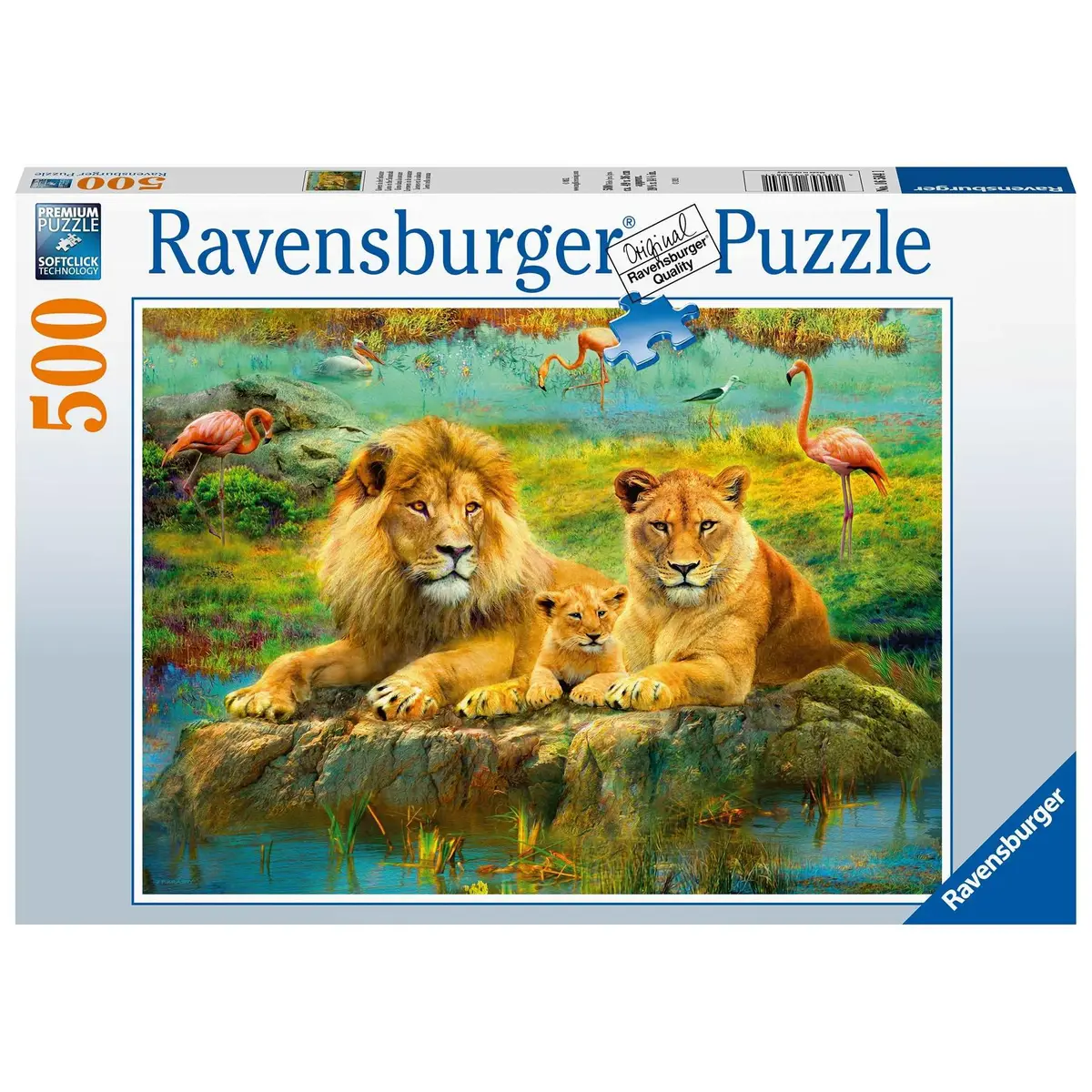 Ravensburger 500Pc Lions In The Savannah Puzzle 1